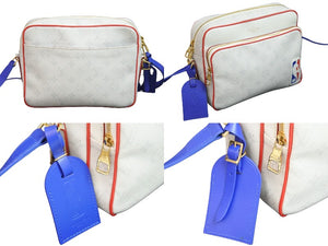 LOUIS VUITTON ルイ・ヴィトン LVxNBA ショルダーバッグ ナイル メッセンジャーPM ホワイト M45583 ゴールド金具 美品 中古 54742