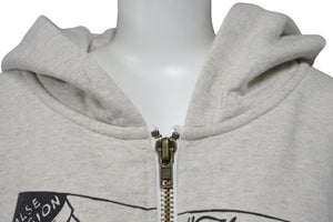 極美品 RRR123 アルアルアル123 パーカー COUNTLESS ACTS ZIP-UP ジップアップ グレー ブラック サイズ3 美品 中古 54747