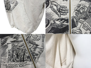 極美品 RRR123 アルアルアル123 パーカー COUNTLESS ACTS ZIP-UP ジップアップ グレー ブラック サイズ3 美品 中古 54747
