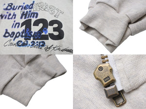 極美品 RRR123 アルアルアル123 パーカー COUNTLESS ACTS ZIP-UP ジップアップ グレー ブラック サイズ3 美品 中古 54747