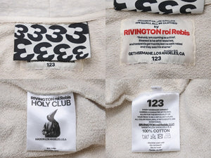 極美品 RRR123 アルアルアル123 パーカー COUNTLESS ACTS ZIP-UP ジップアップ グレー ブラック サイズ3 美品 中古 54747