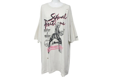GALLERY DEPT. ギャラリーデプト 半袖Ｔシャツ トップス ダメージ加工 Doc Johnson Sexual Positions アイボリー 良品 中古 54749