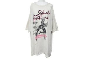 GALLERY DEPT. ギャラリーデプト 半袖Ｔシャツ トップス ダメージ加工 Doc Johnson Sexual Positions アイボリー 良品 中古 54749