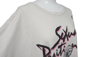 GALLERY DEPT. ギャラリーデプト 半袖Ｔシャツ トップス ダメージ加工 Doc Johnson Sexual Positions アイボリー 良品 中古 54749