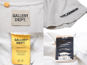 GALLERY DEPT. ギャラリーデプト 半袖Ｔシャツ トップス ダメージ加工 Doc Johnson Sexual Positions アイボリー 良品 中古 54749