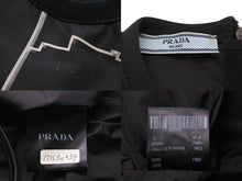 Load image into Gallery viewer, PRADA プラダ 17SS ノースリーブ S171 1M3S レーダー柄 気象レーダー ナイロン ブラック マルチカラー サイズ38 良好 中古 54760