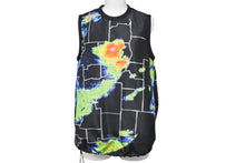 Load image into Gallery viewer, PRADA プラダ 17SS ノースリーブ S171 1M3S レーダー柄 気象レーダー ナイロン ブラック マルチカラー サイズ38 良好 中古 54760