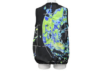Load image into Gallery viewer, PRADA プラダ 17SS ノースリーブ S171 1M3S レーダー柄 気象レーダー ナイロン ブラック マルチカラー サイズ38 良好 中古 54760
