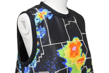 Load image into Gallery viewer, PRADA プラダ 17SS ノースリーブ S171 1M3S レーダー柄 気象レーダー ナイロン ブラック マルチカラー サイズ38 良好 中古 54760