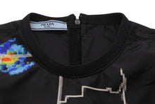 Load image into Gallery viewer, PRADA プラダ 17SS ノースリーブ S171 1M3S レーダー柄 気象レーダー ナイロン ブラック マルチカラー サイズ38 良好 中古 54760