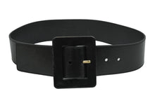 Load image into Gallery viewer, YVES SAINT LAURENT イヴ サンローラン ベルトバックル 169929 1476 75 30 レザー ブラック ゴールド 良品 中古 54767