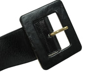 Load image into Gallery viewer, YVES SAINT LAURENT イヴ サンローラン ベルトバックル 169929 1476 75 30 レザー ブラック ゴールド 良品 中古 54767