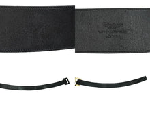 Load image into Gallery viewer, YVES SAINT LAURENT イヴ サンローラン ベルトバックル 169929 1476 75 30 レザー ブラック ゴールド 良品 中古 54767