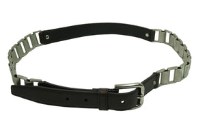 MIU MIU ミュウミュウ ベルト バックル ブラウン 603922 シルバー サイズ 90 良品 中古 54769