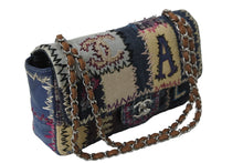 Load image into Gallery viewer, CHANEL シャネル パッチワーク ツイード チェーン ショルダーバッグ 16番台 シルバー金具 ココマーク ロゴ マルチ 美品 中古 54788