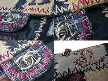 Load image into Gallery viewer, CHANEL シャネル パッチワーク ツイード チェーン ショルダーバッグ 16番台 シルバー金具 ココマーク ロゴ マルチ 美品 中古 54788