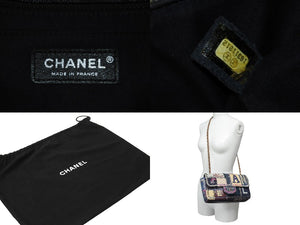 CHANEL シャネル パッチワーク ツイード チェーン ショルダーバッグ 16番台 シルバー金具 ココマーク ロゴ マルチ 美品 中古 54788