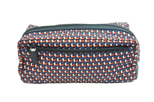 極美品 PRADA プラダ 総柄 ナイロンポーチ マルチカラー サフィアーノ セカンドバッグ クラッチバッグ ロゴ 中古 54790 