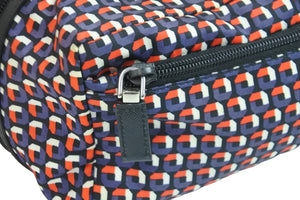 極美品 PRADA プラダ 総柄 ナイロンポーチ マルチカラー サフィアーノ セカンドバッグ クラッチバッグ ロゴ 中古 54790 