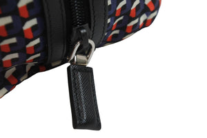 極美品 PRADA プラダ 総柄 ナイロンポーチ マルチカラー サフィアーノ セカンドバッグ クラッチバッグ ロゴ 中古 54790 
