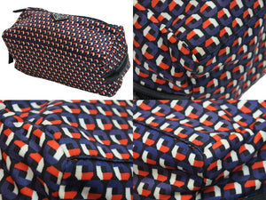 極美品 PRADA プラダ 総柄 ナイロンポーチ マルチカラー サフィアーノ セカンドバッグ クラッチバッグ ロゴ 中古 54790 