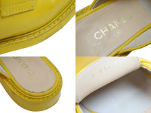 Load image into Gallery viewer, CHANEL シャネル × ファレルウィリアムス 19SS ミュール ローファー サンダル レザー G34846 イエロー サイズ381/2 中古 54795
