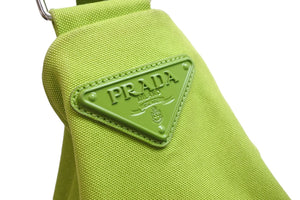 PRADA プラダ ショルダーバッグ エンボスロゴ トライアングル 2VY007_010_F0613_V_OLO ライトグリーン 美品 中古 54799