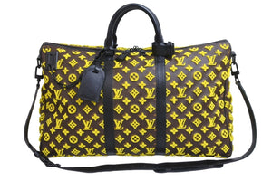 LOUIS VUITTON ルイヴィトン モノグラム タフタ― キーポル トリアングル50 2WAY ボストンバッグ M45069 美品 中古 54800