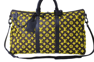 LOUIS VUITTON ルイヴィトン モノグラム タフタ― キーポル トリアングル50 2WAY ボストンバッグ M45069 美品 中古 54800
