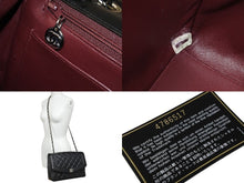 Load image into Gallery viewer, CHANEL シャネル ダイアナ 中マトラッセ シルバー金具 ショルダーバッグ 4番台 ココマーク ラムスキン ブラック 美品 中古 54803