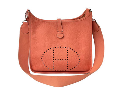 HERMES エルメス エブリン2 PM ショルダー バッグ トリヨンクレマンス フラミンゴ □P刻印 シルバー 金具 美品 中古 54808