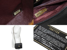 Load image into Gallery viewer, CHANEL シャネル ミニマトラッセ ショルダーバッグ 7番台 ココマーク ラムスキン ブラック ゴールド 美品 中古 54815