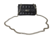 Load image into Gallery viewer, CHANEL シャネル 2.55チョコバーチェーンミニショルダーバッグ ラムスキン 6番台 ブラック シルバー金具 美品 中古 54822