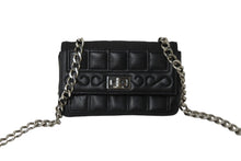 Load image into Gallery viewer, CHANEL シャネル 2.55チョコバーチェーンミニショルダーバッグ ラムスキン 6番台 ブラック シルバー金具 美品 中古 54822