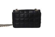 Load image into Gallery viewer, CHANEL シャネル 2.55チョコバーチェーンミニショルダーバッグ ラムスキン 6番台 ブラック シルバー金具 美品 中古 54822