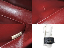Load image into Gallery viewer, CHANEL シャネル マトラッセ 25 ショルダーバッグ ダブルフラップ 3番台 ラムスキン ブラック ゴールド 美品 中古 54827