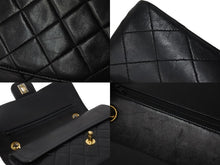 Load image into Gallery viewer, CHANEL シャネル マトラッセ 25 ショルダーバッグ ダブルフラップ 3番台 ラムスキン ブラック ゴールド 美品 中古 54827