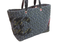 Load image into Gallery viewer, 極美品 激レア CHANEL シャネル カンボンライン ツイード ラージトート ショルダーバッグ トートバッグ 中古 54836
