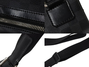 LOUIS VUITTON ルイヴィトン ショルダーバッグ N58028 トマス ブラック ダミエ グラフィット シルバー金具 美品 中古 54842