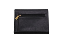 Load image into Gallery viewer, CHANEL シャネル 三つ折り財布 ココマーク 7番台 ブラック キャビアスキン ゴールド金具 美品 中古 54843