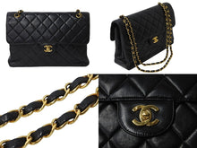 Load image into Gallery viewer, CHANEL シャネル ショルダーバッグ マトラッセ30 ダブルフェイス チェーンショルダー 4番台 ブラック ラムスキン 美品 中古 54844