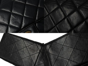 CHANEL シャネル ショルダーバッグ マトラッセ30 ダブルフェイス チェーンショルダー 4番台 ブラック ラムスキン 美品 中古 54844