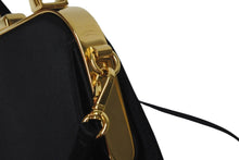 Load image into Gallery viewer, PRADA プラダ 2WAYショルダーバッグ 取り外し可能ショルダーストラップ MW2275 サテン ブラック ゴールド金具 美品 中古 54876