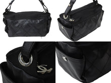 Load image into Gallery viewer, CHANEL シャネル パリビアリッツ ワンショルダーバッグ 11番台 キャンバス レザー A34205 ブラック シルバー金具 美品 中古 54879