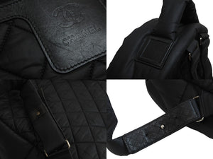 CHANEL シャネル ナイロン コココクーン リュックサック 19番台 ココマーク ロゴ バックパック ブラック 美品 中古 54880