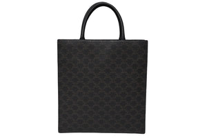 CELINE セリーヌ バーティカルカバ ハンドバッグ ブラウン 191542BZK.04LU キャンバス カーフスキン 良品 中古 54899