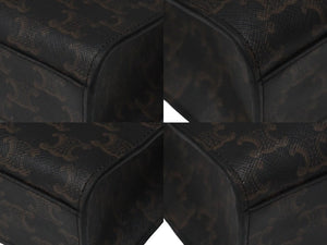 CELINE セリーヌ バーティカルカバ ハンドバッグ ブラウン 191542BZK.04LU キャンバス カーフスキン 良品 中古 54899