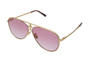 極美品 ルイ・ヴィトン ルイ・ヴィトン サングラス LV スター・パイロット 61□１０ Z1868U ゴールド金具 中古 54900 