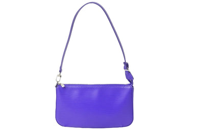 新品同様 LOUIS VUITTON ルイヴィトン ハンドバッグ M40822 ポシェット アクセソワール エピ フィグ シルバー金具 中古 54939