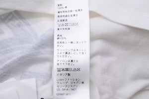 新品同様 CELINE セリーヌ 半袖Ｔシャツ トリオンフ ロゴ 2X58B671Q ホワイト レッド コットン サイズXS 中古 54952